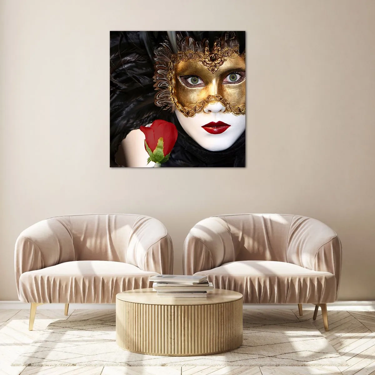 Cuadro sobre vidrio - Impresiones sobre Vidrio - Porque la vida es un gran baile - 30x30 cm