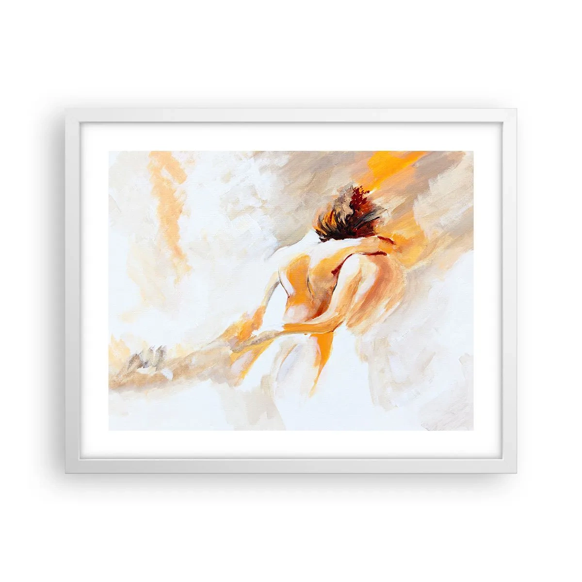 Póster en marco blanco - En un cielo de cercanía - 50x40 cm