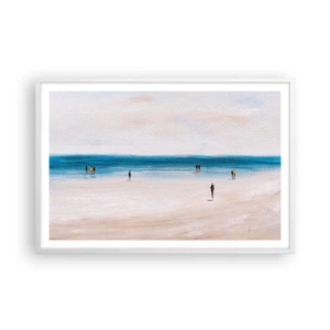 Póster en marco blanco - Necesidad natural - 91x61 cm