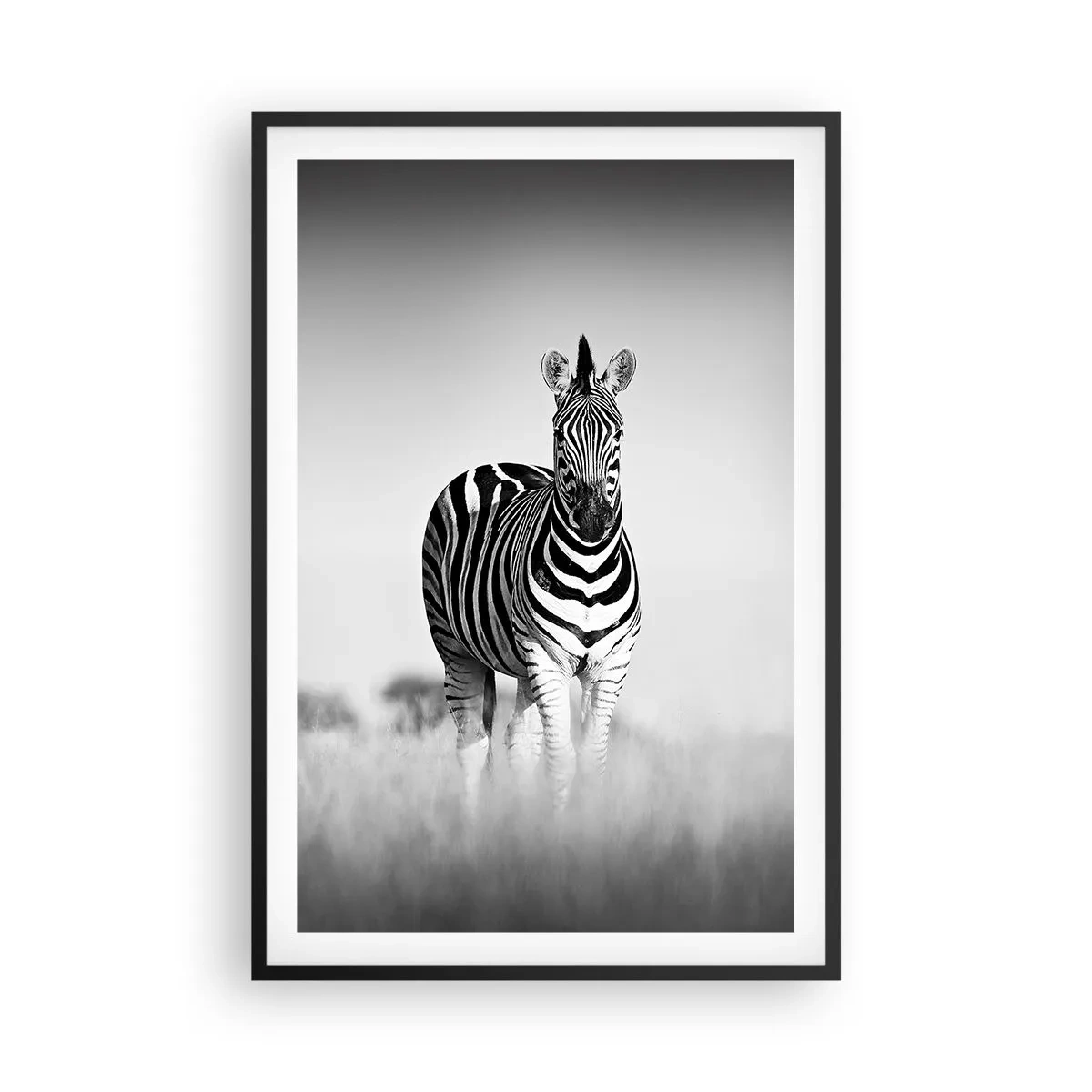 Póster en marco negro - Resulta que el mundo es blanco y negro - 61x91 cm