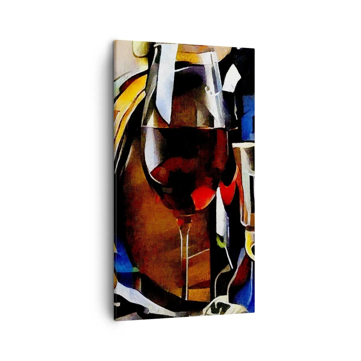 Cuadro sobre lienzo - Impresión de Imagen - Y el mundo se vuelve más colorido - 45x80 cm