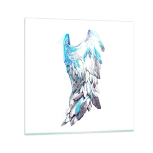 Cuadro sobre vidrio - Impresiones sobre Vidrio - Necesito alas - 50x50 cm