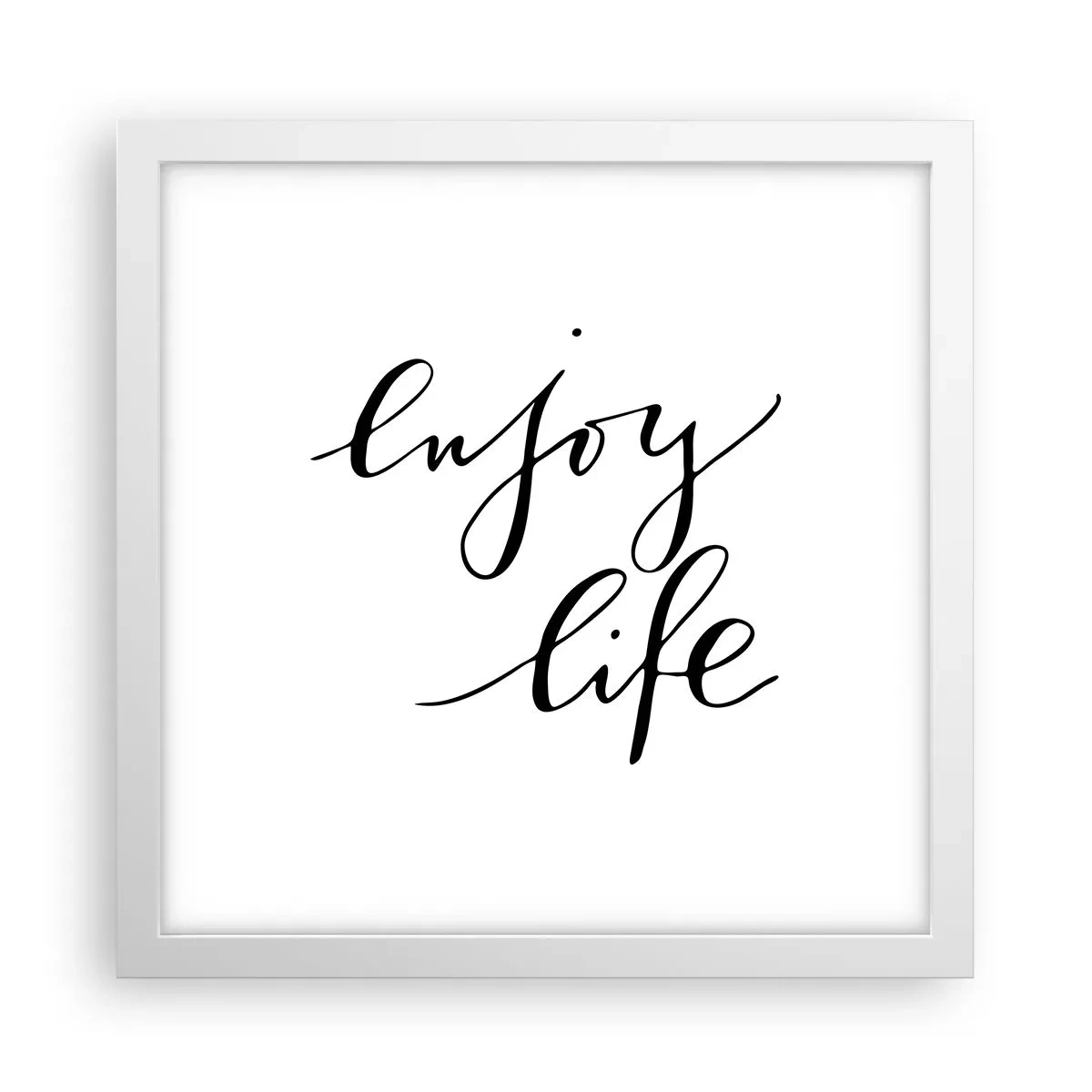 Póster en marco blanco - Nada que añadir... - 30x30 cm