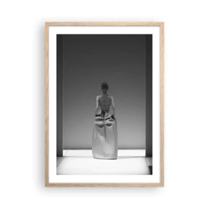 Póster en marco roble claro - Sencillez refinada - 50x70 cm