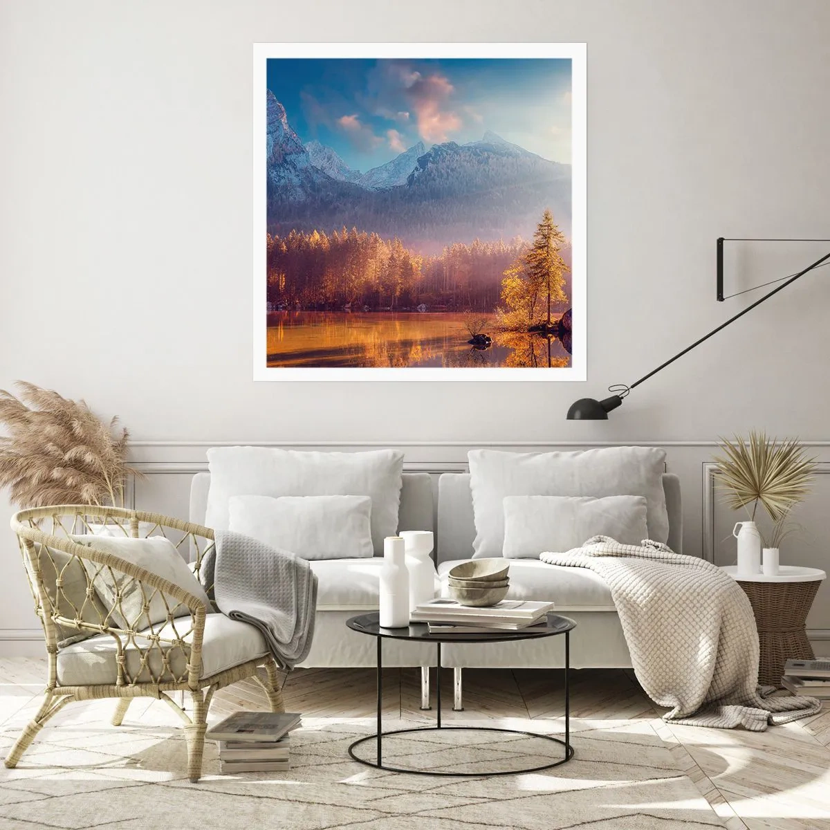 Póster - Entre las montañas y los valles - 30x30 cm