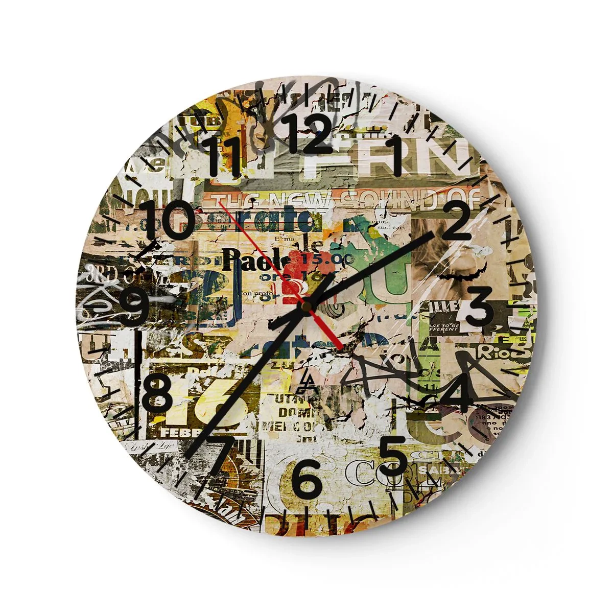 Reloj de pared - Reloj de vidrio - Oh, está sucediendo... - 40x40 cm