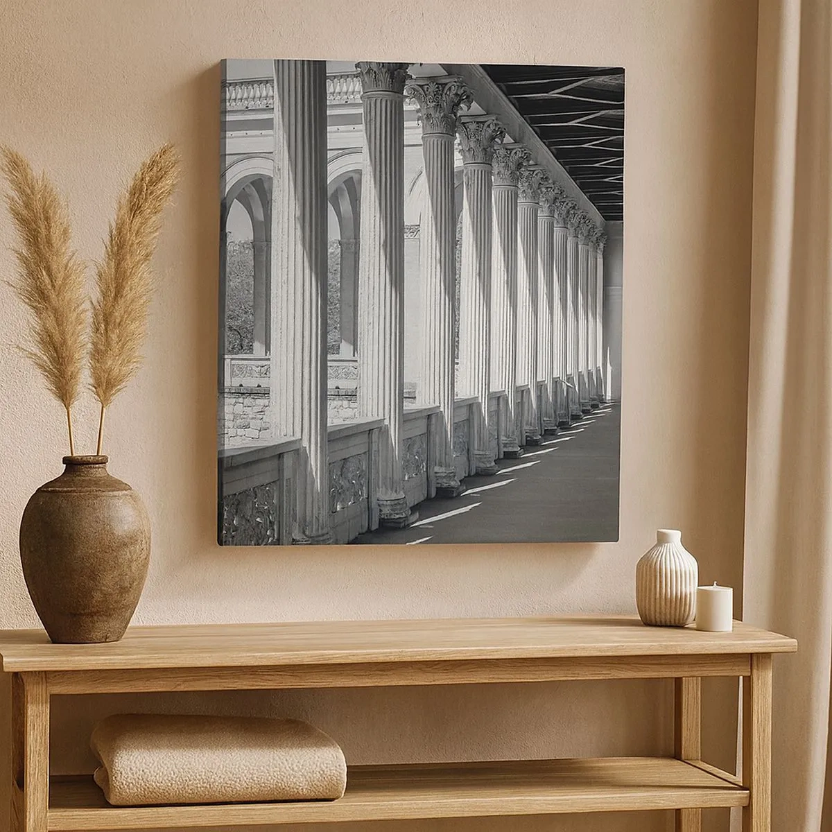 Cuadro sobre lienzo - Impresión de Imagen - Galería soleada - 30x30 cm