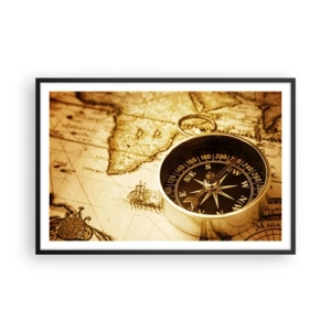 Póster en marco negro - ¿Este u Oeste? - 91x61 cm