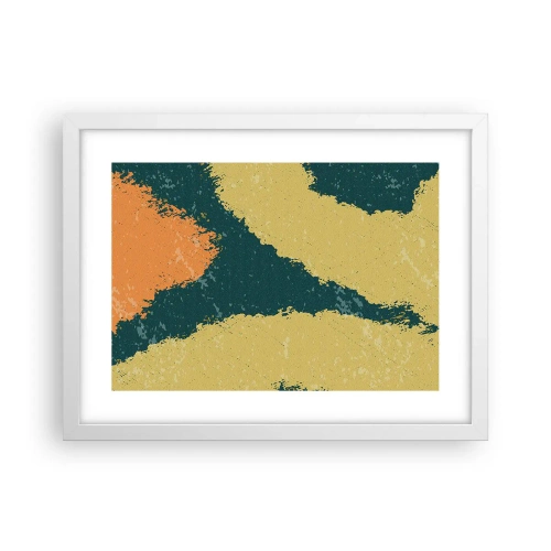 Póster en marco blanco - Abstracción - a cámara lenta - 40x30 cm