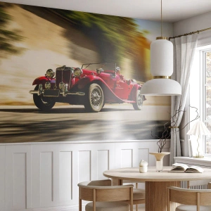 Fotomural Autadhesivo Deluxe Sticker - Hermosa pieza de museo - Auto, Retro, Cabriolé - 100x70 cm
