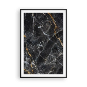 Póster en marco negro - La vida interior de la piedra - 61x91 cm