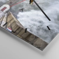 Esfera sin numeración, con rayas