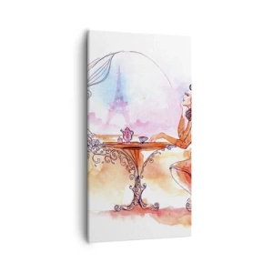 Cuadro sobre lienzo - Impresión de Imagen - Estilo parisino - 55x100 cm