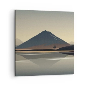 Cuadro sobre lienzo - Impresión de Imagen - Reflejo de espejo - 50x50 cm