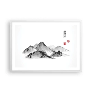 Póster en marco blanco - Más allá de lo lejano - 70x50 cm