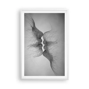 Póster en marco blanco - Beso del viento - 61x91 cm