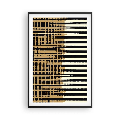 Póster en marco negro - Abstracción arquitectónica - 61x91 cm