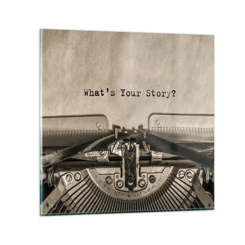 Cuadro sobre vidrio - Impresiones sobre Vidrio - Solo espero una respuesta - 30x30 cm