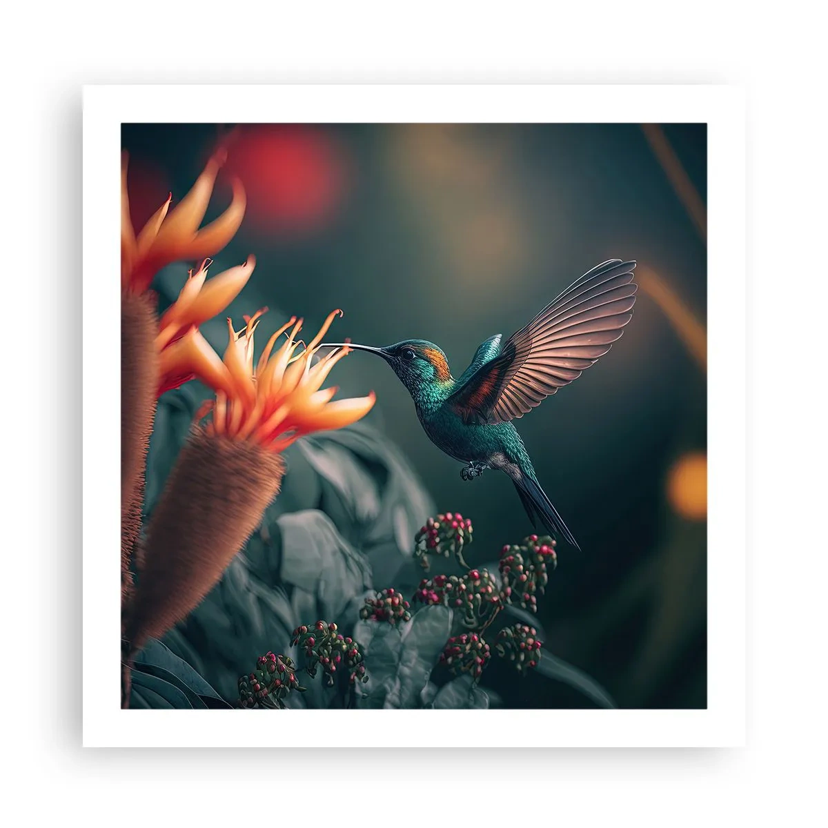 Póster - Una vida verdaderamente colorida - 60x60 cm