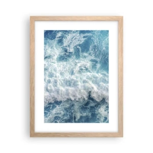 Póster en marco roble claro - Alegre y con mucho brío - 30x40 cm