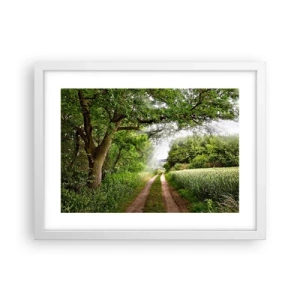 Póster en marco blanco - Ensueño - 40x30 cm