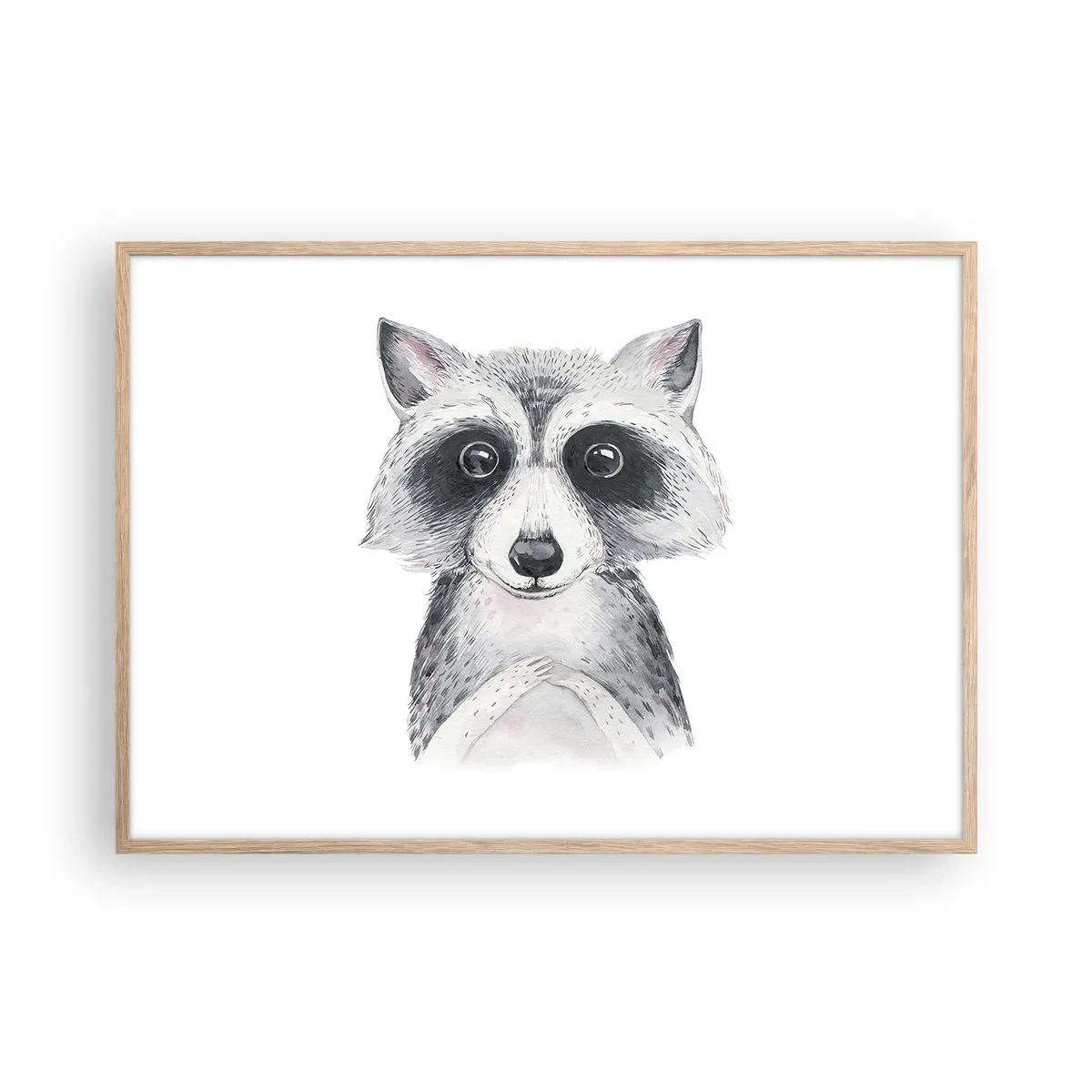 Póster en marco roble claro - Un momento para la emoción - 100x70 cm