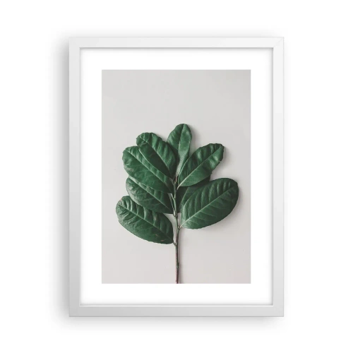 Póster en marco blanco - El dibujo de la propia naturaleza - 30x40 cm