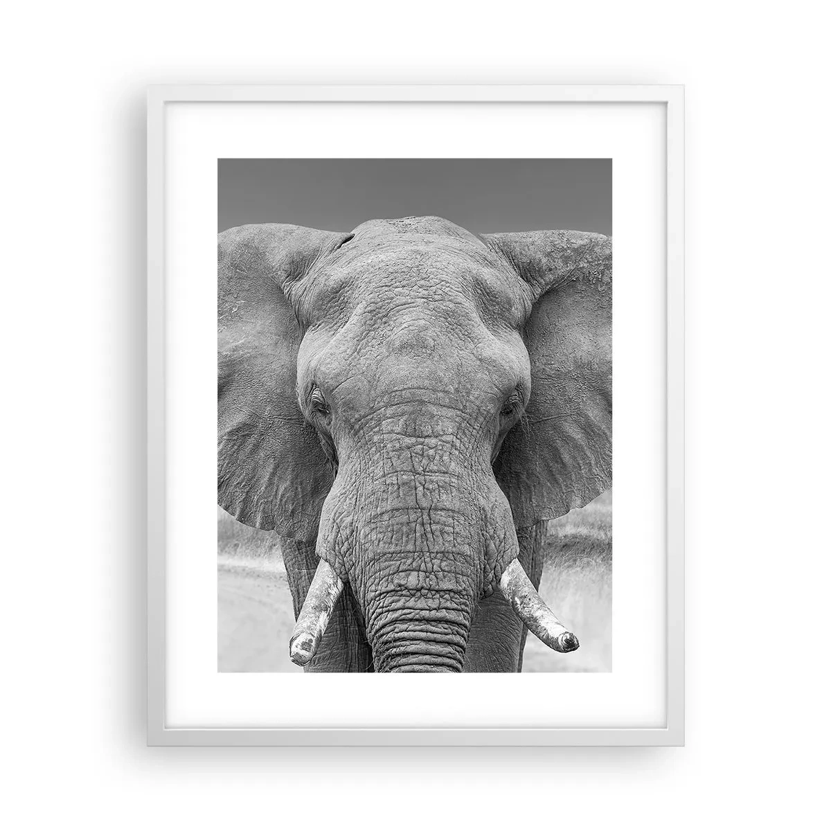 Póster en marco blanco - Bienvenido a mi mundo - 40x50 cm