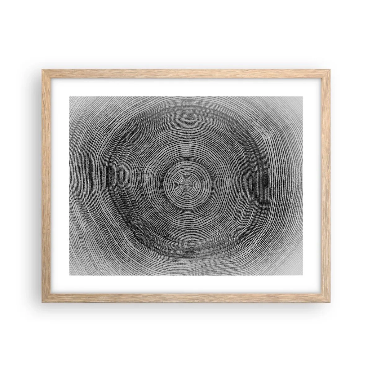 Póster en marco roble claro - El paso del tiempo - 50x40 cm