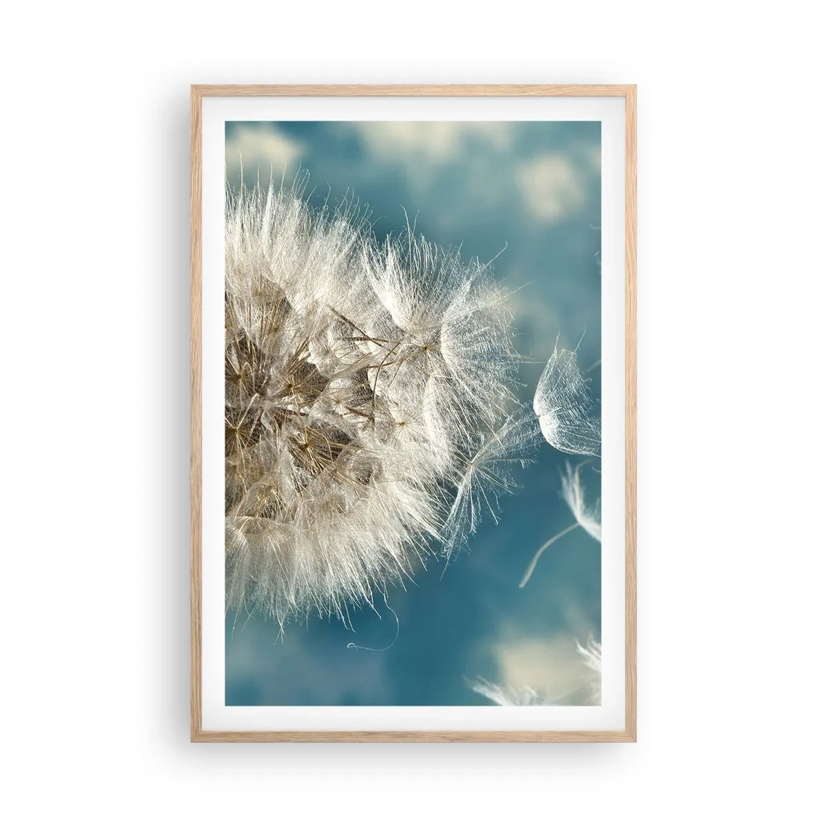 Póster en marco roble claro - El aliento de un ángel - 61x91 cm