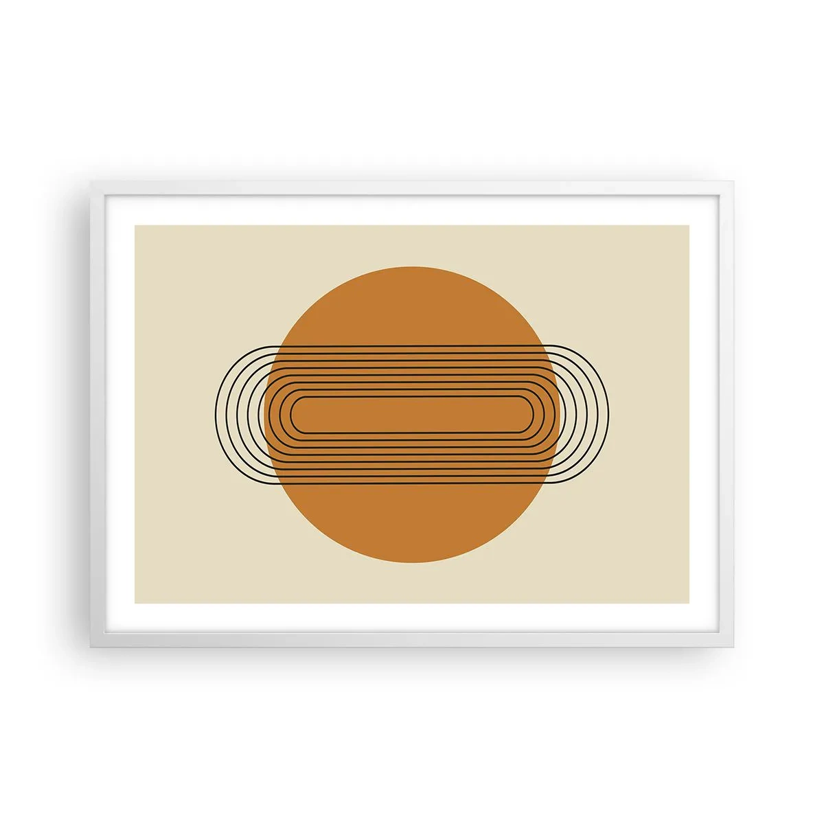 Póster en marco blanco - El plan perfecto - 70x50 cm