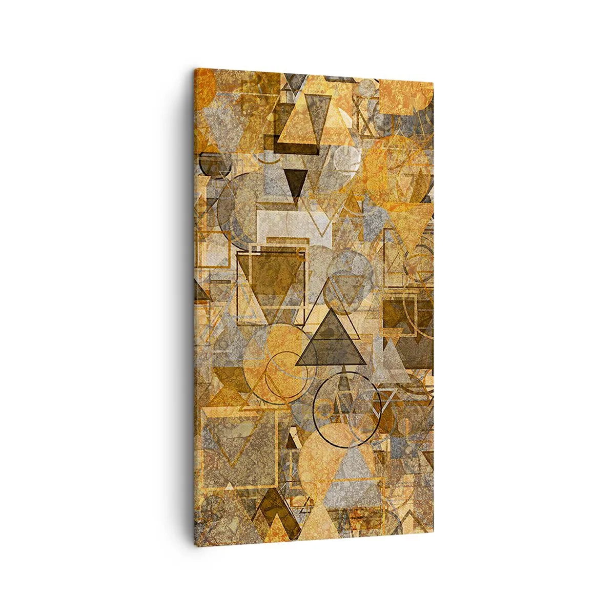 Cuadro sobre lienzo - Impresión de Imagen - El mundo en formas - 45x80 cm