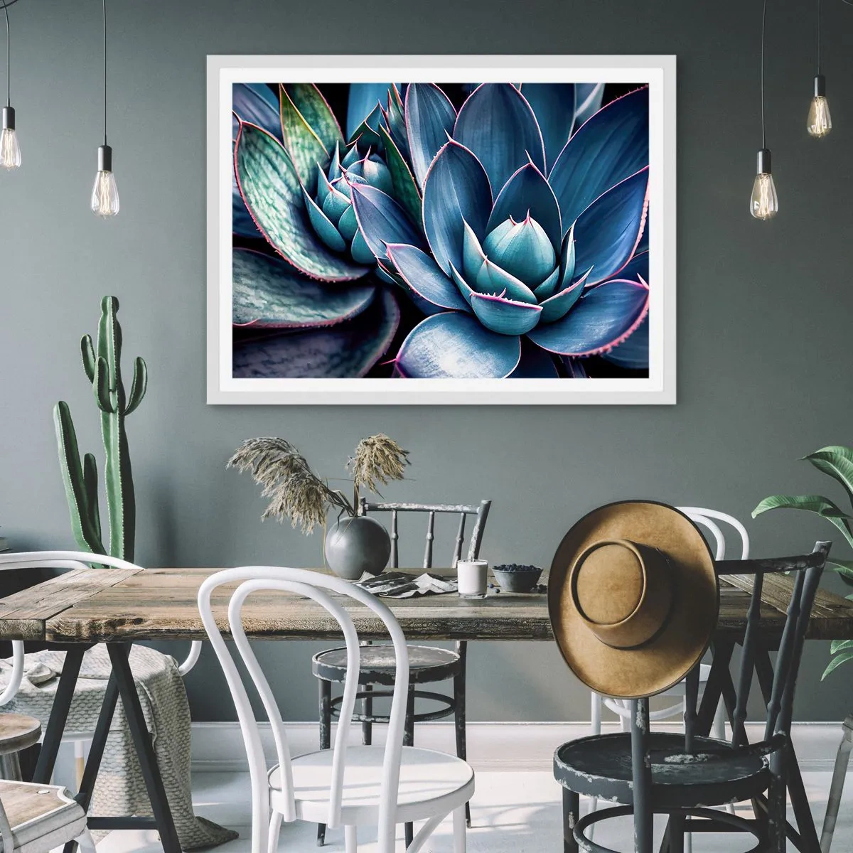 Póster en marco blanco - Fuerza vital - 40x30 cm