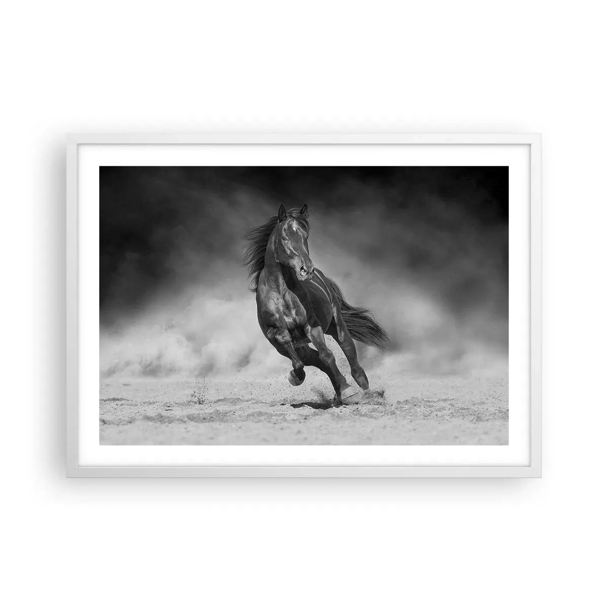 Póster en marco blanco - Digno del propio emir - 70x50 cm