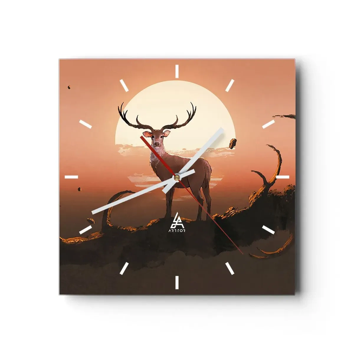 Reloj de pared - Reloj de vidrio - Esta noche es diferente a cualquier otra - 40x40 cm