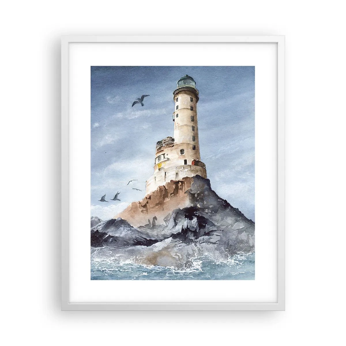 Póster en marco blanco - Invencible - 40x50 cm