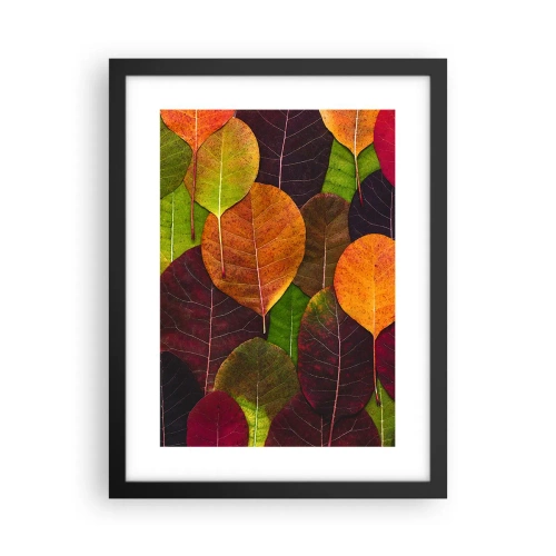 Póster en marco negro - Mosaico de otoño - 30x40 cm