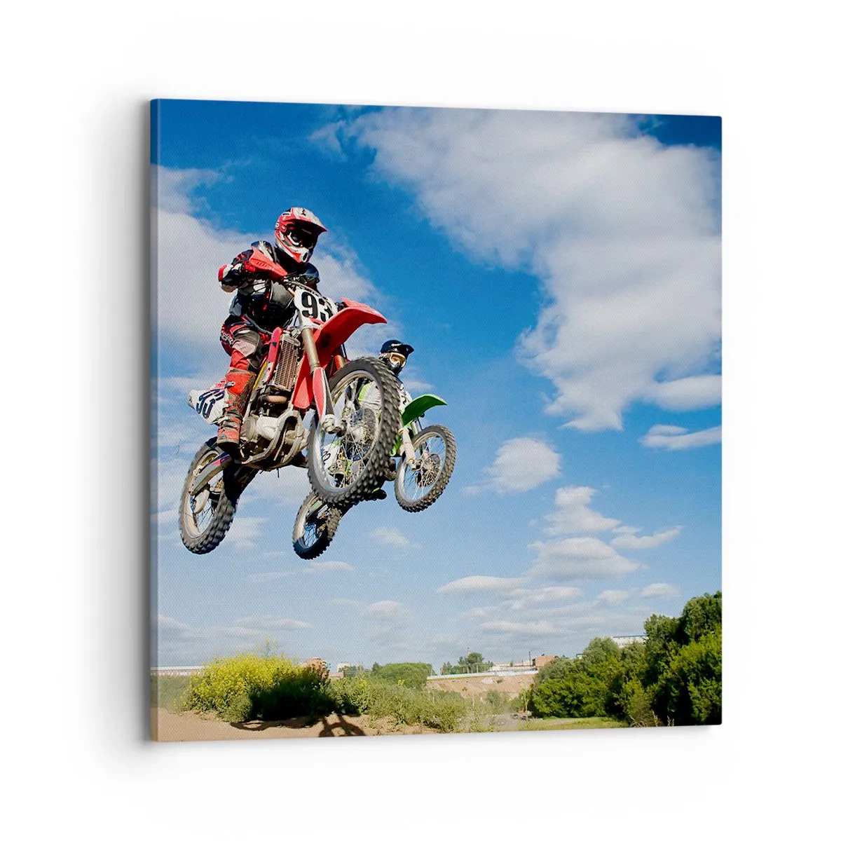 Cuadro sobre lienzo - Impresión de Imagen - Salto del cielo - 70x70 cm