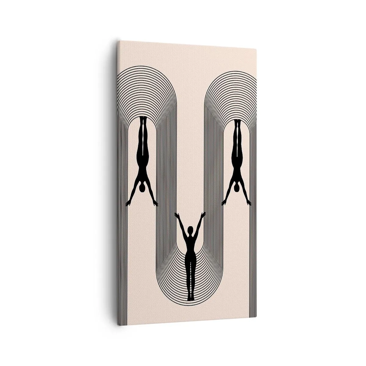 Cuadro sobre lienzo - Impresión de Imagen - Al revés, o no - 55x100 cm