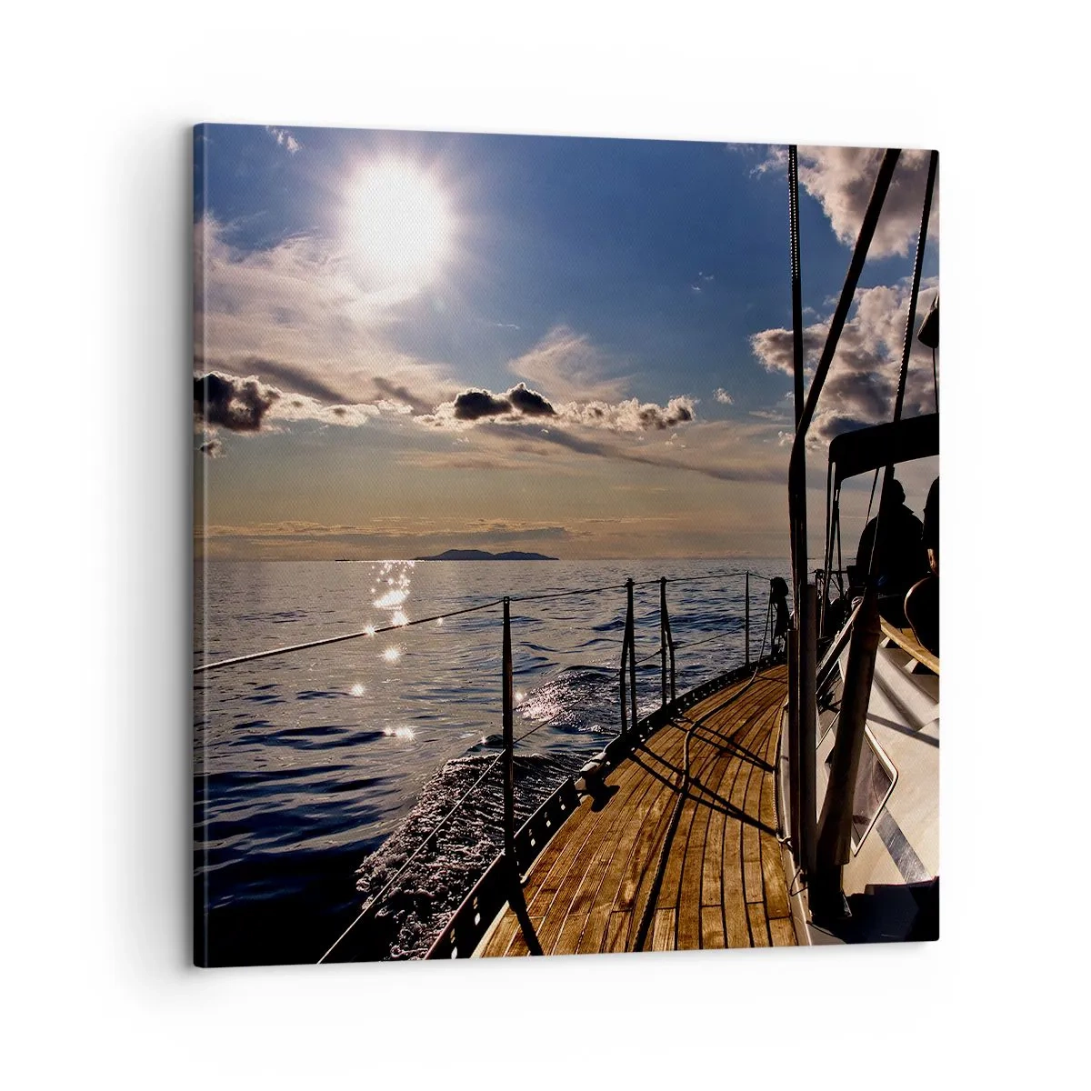 Cuadro sobre lienzo - Impresión de Imagen - Bajo las velas hacia el sol - 60x60 cm