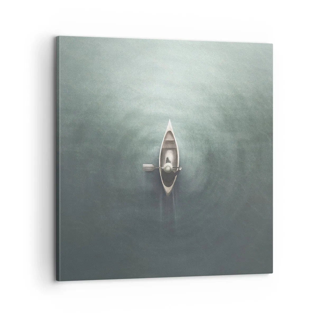 Cuadro sobre lienzo - Impresión de Imagen - A través de un lago iluminado por la luna - 60x60 cm