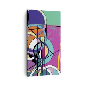 Cuadro sobre lienzo - Impresión de Imagen - Círculo sobre círculo - 45x80 cm