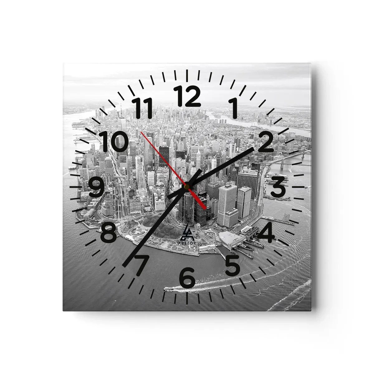 Reloj de pared - Reloj de vidrio - ¿Cómo no amar este lugar? - 30x30 cm