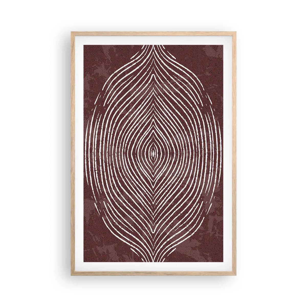 Póster en marco roble claro - El espacio habla - 61x91 cm