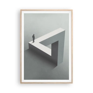 Póster en marco roble claro - Y, sin embargo, es posible - 70x100 cm