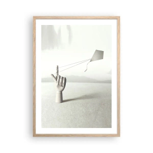 Póster en marco roble claro - Una prueba de fuerza - 50x70 cm