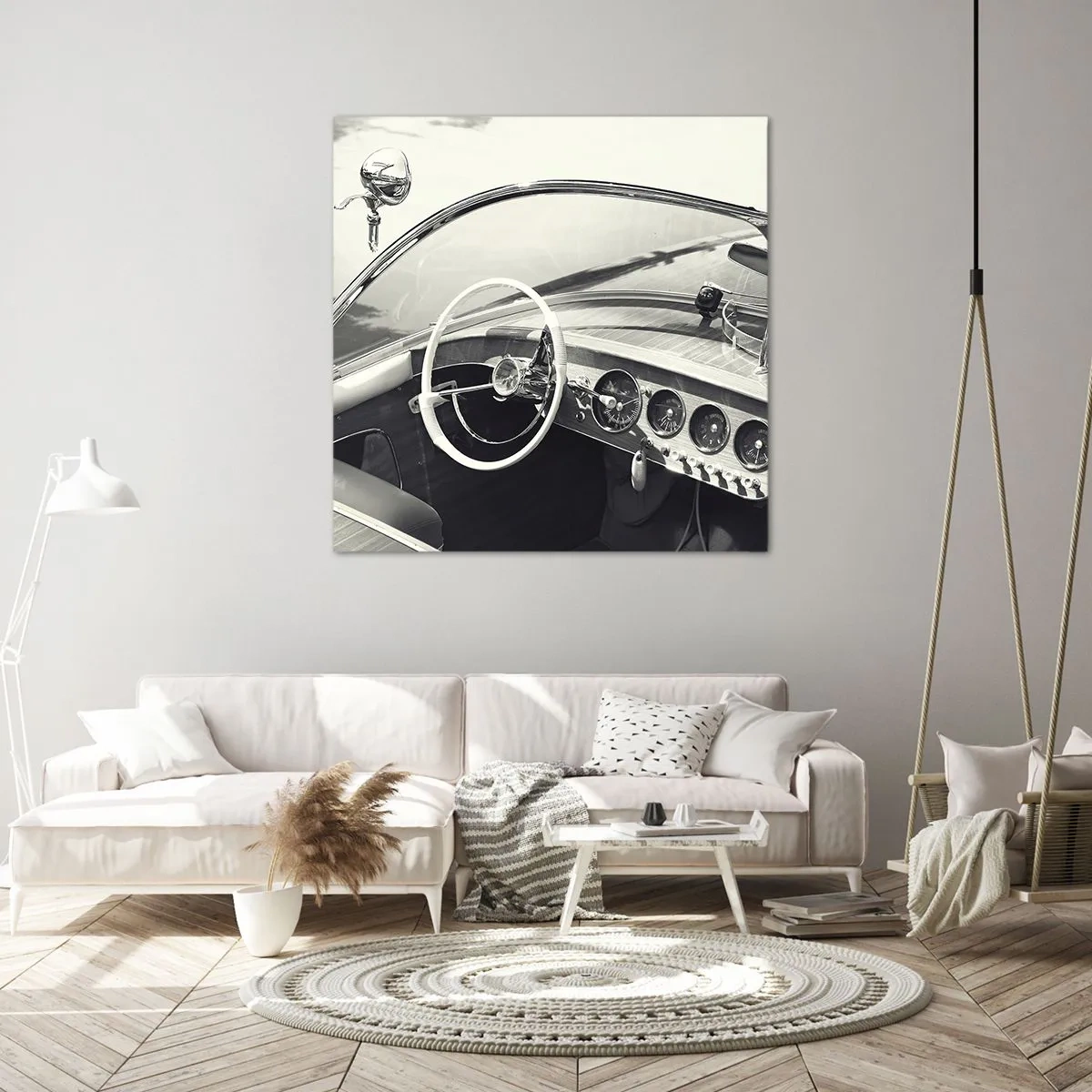 Cuadro sobre lienzo - Impresión de Imagen - Tiempo para los ricos - 50x50 cm