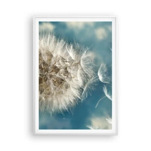 Póster en marco blanco - El aliento de un ángel - 70x100 cm