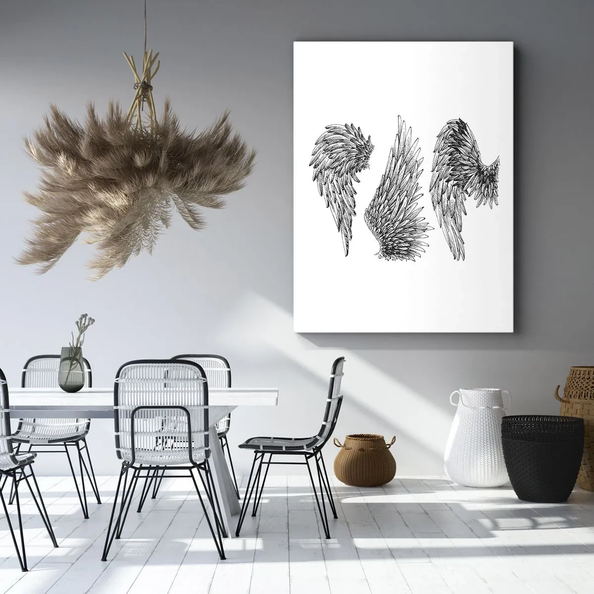 Cuadro sobre lienzo - Impresión de Imagen - Y puedes convertirte en un ángel - 50x70 cm
