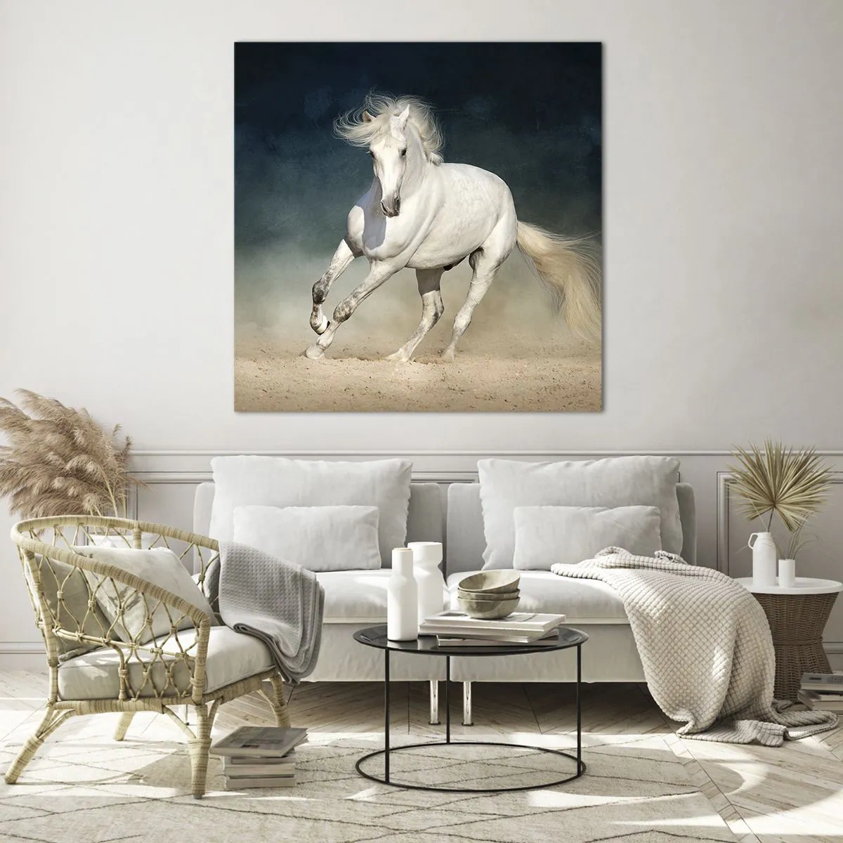 Cuadro sobre vidrio - Impresiones sobre Vidrio - Libertad en estado puro - 40x40 cm